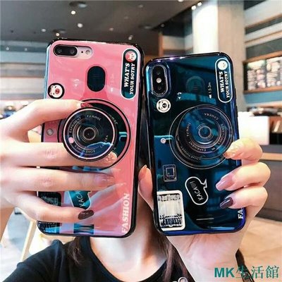 MK生活館三星A7 A9 2018 藍光相機支架手機殼Samsung Galaxy A8+ A6 Plus J4 J6 保護套軟殼
