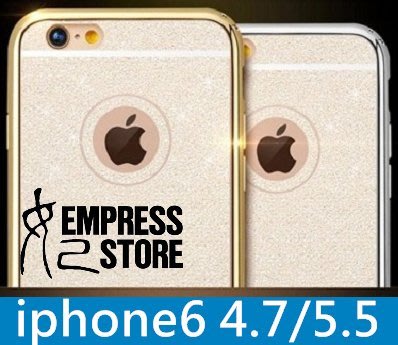 【妃小舖】iPhone 6/6S Plus 4.7/5.5 電鍍 閃鑽/閃粉/亮片 金屬 質感 TPU 軟殼/保護殼