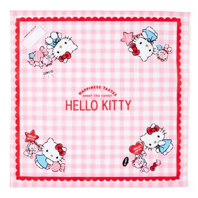 *現貨*日本製 三麗鷗 Hello Kitty 凱蒂貓 43*43cm 便當包巾 餐巾 便當布 午餐巾 Candy