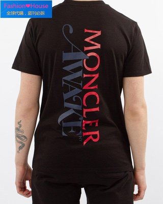 『Fashion❤House』【全新】Moncler Genius Awake Logo Tee 黑色/白色 短袖T恤 聯名款 短t-shirt