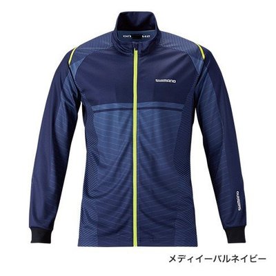 【NINA釣具】SHIMANO SH-051P 吸水 速乾 抗UV 全拉鍊 長袖排汗衫 藍色