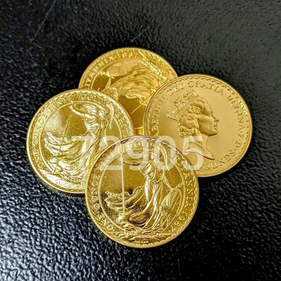 1987英國不列顛女神純金金幣一盎司，黃金，純金，限量金幣，金，gold，golden coin~1987英國不列顛女神純金金幣一盎司（全球限量2500枚）