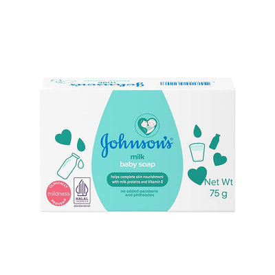 【Johnson's 嬌生】嬰兒潤膚香皂-牛奶(75g)【1223】