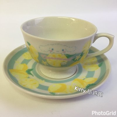 [Kitty 旅遊趣] 大耳狗 咖啡杯盤組 下午茶杯盤組 收藏 茶杯 檸檬圖案 景品