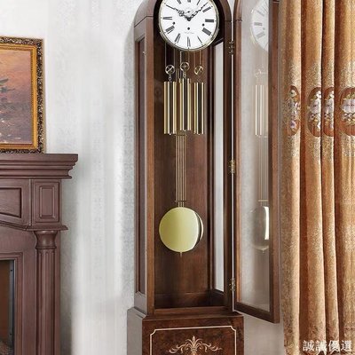 現貨熱銷-赫姆勒時鐘HermleClocks落地鐘機械鐘客廳老式復古報時輕奢大座鐘