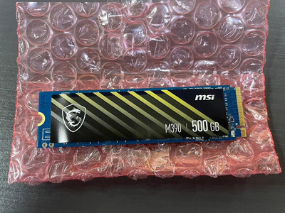 MSI SPATIUM M390 500GB Gen3 PCIe固態硬碟 庫存備品 無盒📌附購買證明📌自取1050