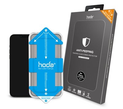 【免運費】hoda【iPhone 13 系列】手遊專用霧面磨砂防窺滿版玻璃保護貼(附貼膜神器)
