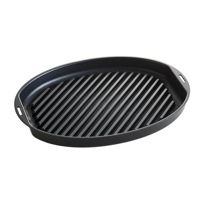 【BRUNO】BOE053-GRILL 橢圓形波紋煎盤 職人款專用配件  陶瓷鍋 料理鍋 烤盤 電烤盤