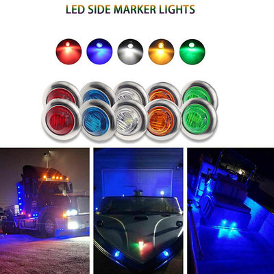3/4" 熱賣邊燈 子彈燈 汽車卡車 金屬圈LED Bullet Light MK-118