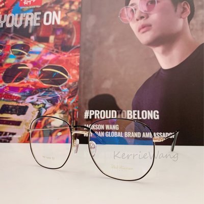 Paul Hueman 韓國熱銷品牌 黑-金復古多邊形金屬大框眼鏡 英倫街頭時尚 文青百搭 PHF365D 365