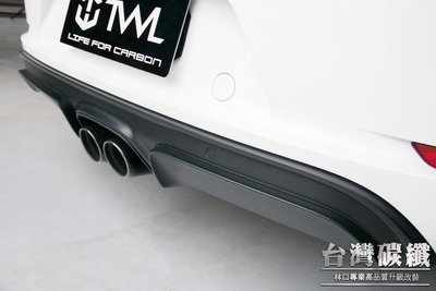 TWL台灣碳纖 Porsche 保時捷 718 Cayman Boxster S GTS 素材 原廠型 後下巴 後下擾流