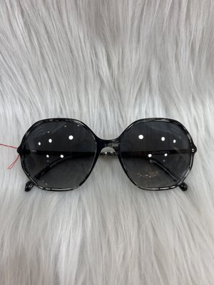 CHANEL 黑 玳瑁 銀色 金屬 膠 框 太陽眼鏡 墨鏡 眼鏡