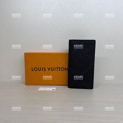 30年老店 預購 LOUIS VUITTON Monogram Shadow 皮革壓紋 Brazza 皮夾 長夾 M62900 LV