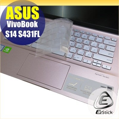 【Ezstick】ASUS S431 S431FL 黑色機款 奈米銀抗菌TPU 鍵盤保護膜 鍵盤膜