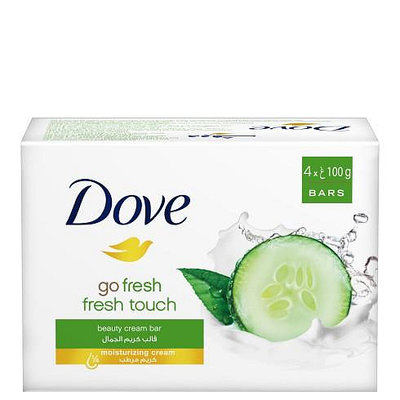 【DOVE 多芬】乳霜滋潤香皂-清澈水嫩(100g*4塊入)【1278】