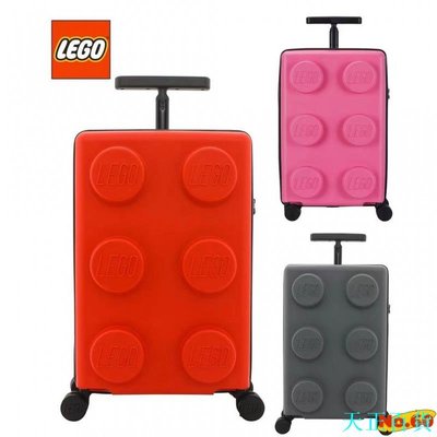 CC小铺【】  LEGO樂高拉桿箱20寸登機箱 兒童行李箱 TSA海關鎖 學生旅行箱 紅色