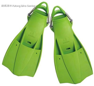 游龍潛水✴PROBLUE F-749 彈簧C型扣 橡膠噴射蛙鞋 (蘋果綠)