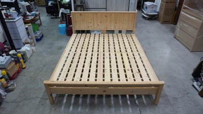 亞梭傢俬 日本 無垢檜木 5x6雙人床架 實木雙人床架 雙人床 實木床架 實木雙人床組 床架 床箱 床框