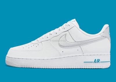 【代購】Nike Air Force1 LOW'07 白藍 銀勾低幫休閒滑板鞋DR0142-100 男女鞋