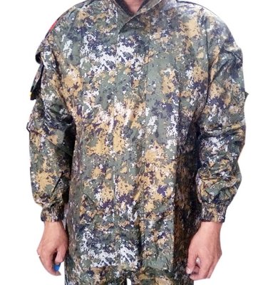 【916】陸軍數位迷彩兩截式雨衣 數位雨衣 數位迷彩兩截式雨衣