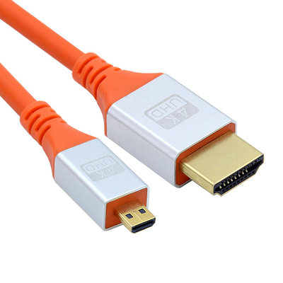 Micro HDMI公對HDMI公線 相機連接線 4K 60hz DV連接線 HDMI1.4版 HD-040