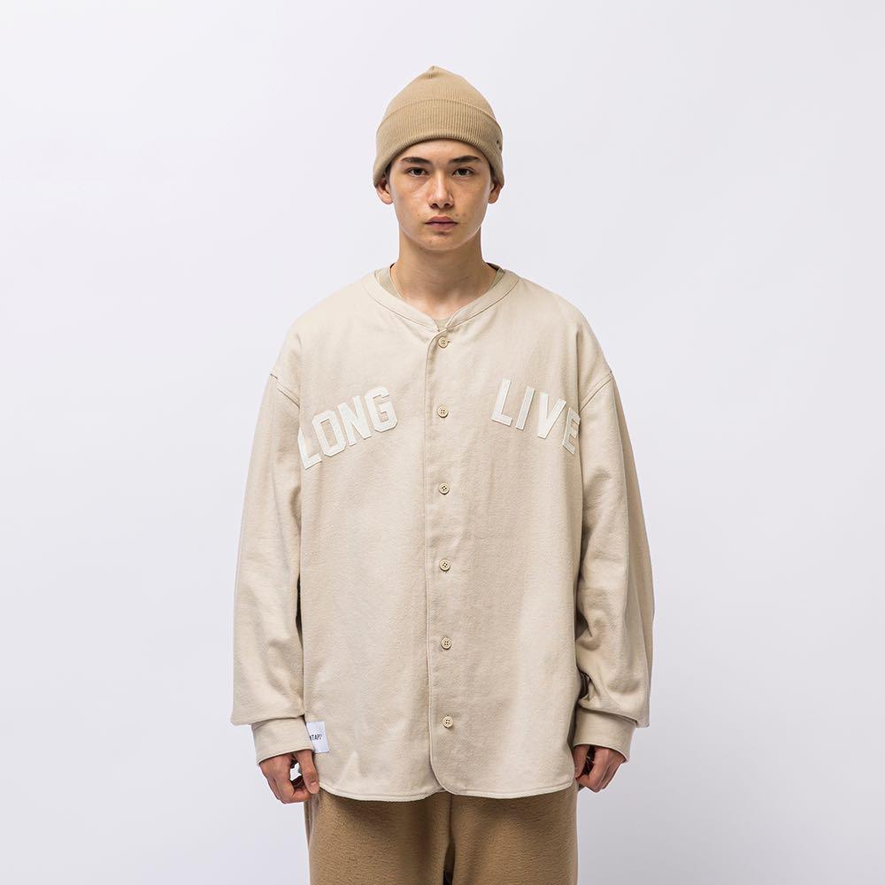 WTAPS 21AW LEAGUE LS COTTON FLANNEL SHIRT 棒球襯衫