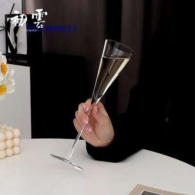 木村超薄香檳杯 edo glass江戶硝子水晶玻璃酒杯高腳杯子中古杯