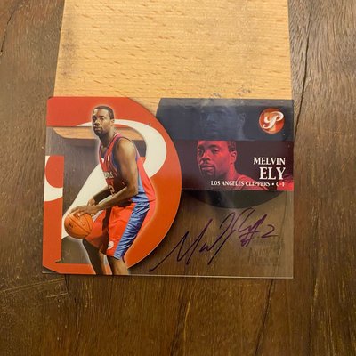 NBA 2002-03 Topps Pristine Auto Melvin Ely 親筆簽名 籃球卡 球卡