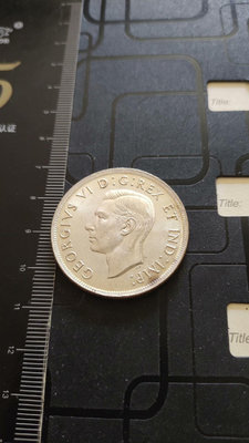 【可議價】1939年加拿大喬治六世一元銀幣  聯合王國皇室訪問加拿大【店主收藏】9252