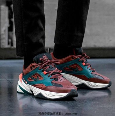 Nike M2K Tekno Brown 深紅 經典復古 熱帶雨林 老爹鞋 耐磨 慢跑鞋 AV4789 200 男鞋