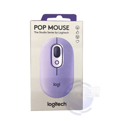 【MR3C】台灣公司貨 含稅附發票 Logitech 羅技 POP MOUSE 藍牙無線滑鼠 迷霧灰 星暮紫2色
