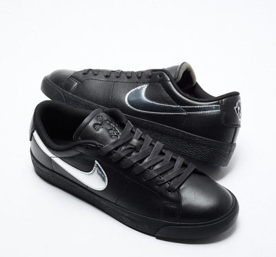 NIKE SB X DANCER ZOOM BLAZER LOW 黑銀勾。太陽選物社HJ6703-001