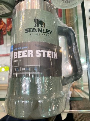 2/13前 美國 Stanley 冒險系列 真空啤酒杯 700ml 錘紋綠 無蓋