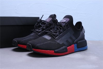 Adidas NMD_R1 V2 Boost 黑藍紅 編織 透氣 休閒運動慢跑鞋 男鞋 FV9023