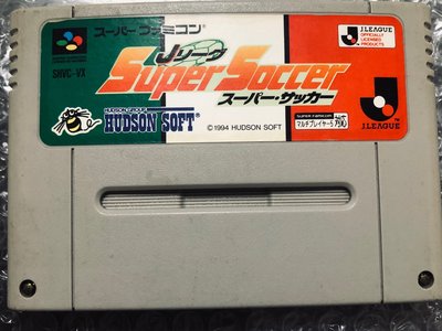 正版超級任天堂Super Soccer卡夾.卡帶遊戲片（SUPER FAMICOM）#SFC遊戲 現貨土城可面交