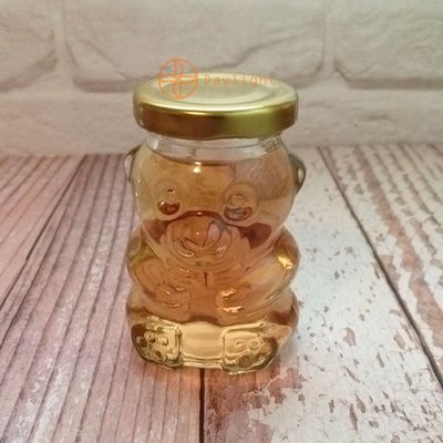 【Daylight】現貨-玻璃小熊瓶(含蓋)(小)果醬瓶/醬菜罐/布丁瓶/美乃滋瓶/XO醬瓶/辣椒罐