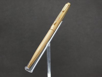 超稀有Parker派克75法國製925純銀包金 M.D ARGENT MASSIF銀色地塊標籤0.5鉛筆