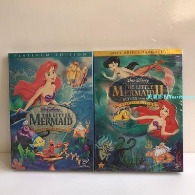 the little mermaid 小美人魚 1-2合集 高清電影動畫片卡通DVD『振義影視』