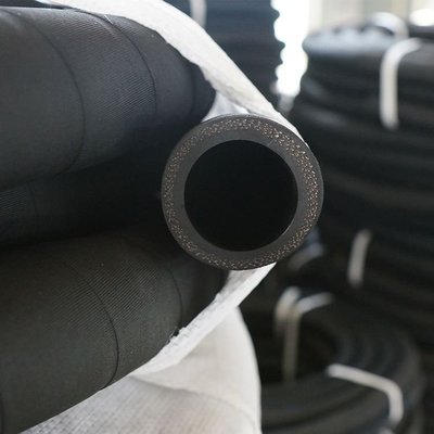 高壓黑色夾布橡膠管輸水管耐熱管耐高溫蒸汽管橡膠水管軟管皮管25
