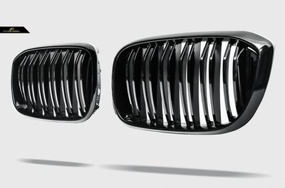 【政銓企業有限公司】BMW G01 X3 G02 X4 全車系高品質適用 雙線 亮黑 水箱罩 亮黑 鼻頭 免費安裝 現貨