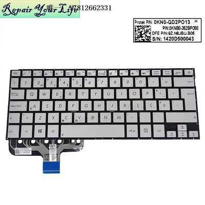 電腦零件ASUS 華碩 UX301 UX301L UX301LA UX301LN鍵盤背光PO TR IT CZ SP筆電