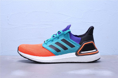 Adidas Ultra Boost 20 針織 黑橘紫 休閒運動慢跑鞋 男女鞋 FV8331【ADIDAS x NIKE】