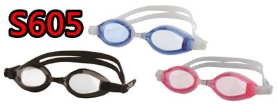 【康庭文具】SUCCESS 成功 S605 塑鋼平面光學泳鏡 (頭帶、眼罩100%全矽膠)