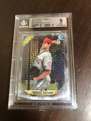 SHOHEI OHTANI 大谷翔平 2018 BOWMAN CHROME 閃亮新人RC BGS9