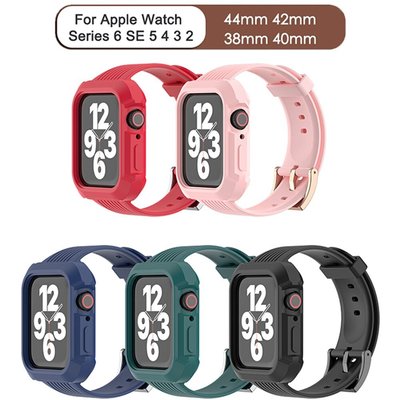 森尼3C-蘋果矽膠錶帶Apple Watch6 SE 5 4 3 TPU錶帶38 40mm 42 44mm-品質保證