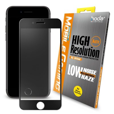 【免運費】hoda【iPhone 7/8/SE 2020 4.7吋】手遊專用2.5D滿版低噪點霧面9H鋼化玻璃保護貼