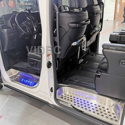 威德汽車精品 豐田 TOYOTA 18-22  ALPHARD 專用 LED 全包式 門檻 迎賓踏板