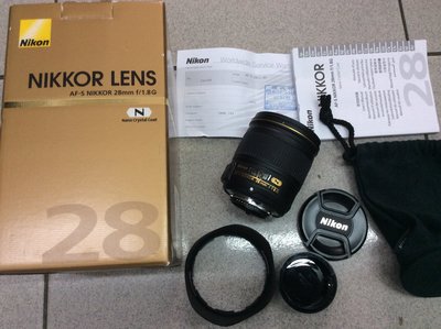 [保固一年] [高雄明豐] 九新 公司貨  Nikon AF-S 28mm F1.8 G N 大光圈 廣角 定焦 便宜賣