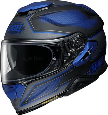 瀧澤部品 日本SHOEI GT-AIR II 2 全罩安全帽 TC-2 BONAFIDE 黑藍 彩繪 加長內墨片 通風