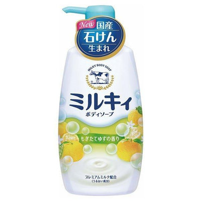 COW 牛乳石鹼 牛乳香浴乳 沐浴精 牛乳精華 柚子果香 550ML